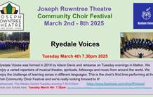 March 4th Ryedale Voices 2025 JRT Choir Festival